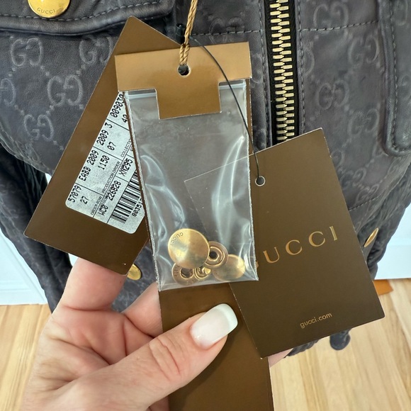 Gucci embossed GG leather jacket - Picture 14 of 16